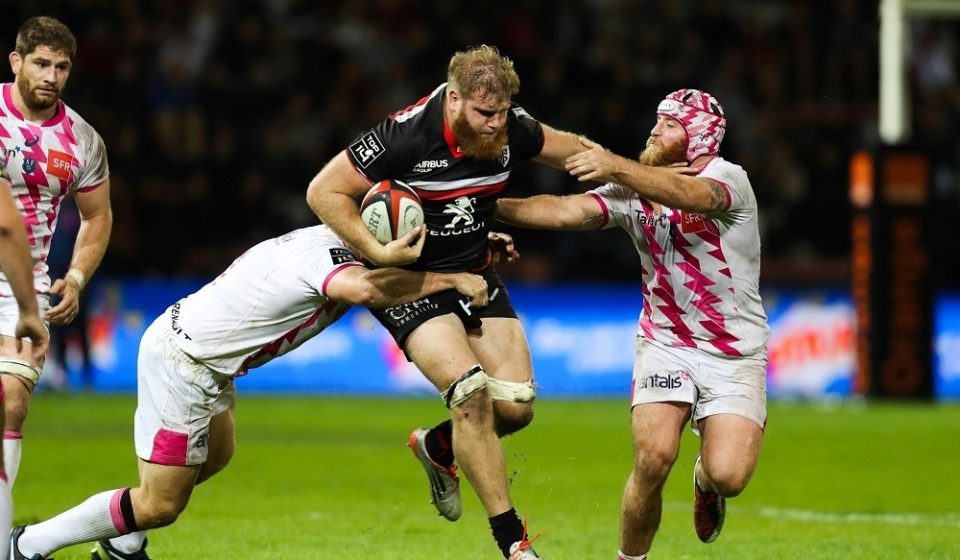 Gilian Galan of Stade Toulousain during the Top 14 match between Stade Toulousain and Stade Francais Paris at Stade Ernest Wallon on September 24, 2016 in Toulouse, France. (Photo by Manuel Blondeau/Icon Sport )