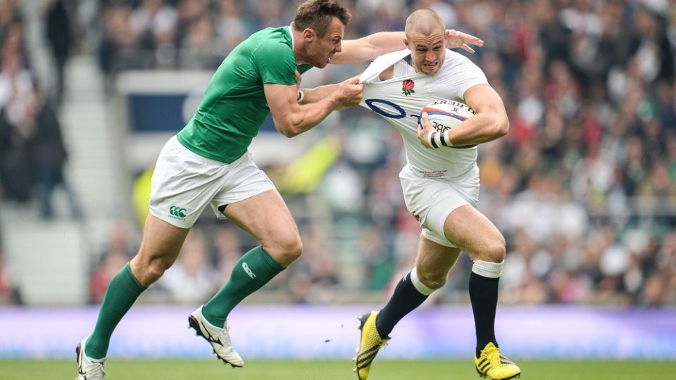 Tommy Bowe / Mike Brown - 05.09.2015 - Angleterre / Irlande - Test Match