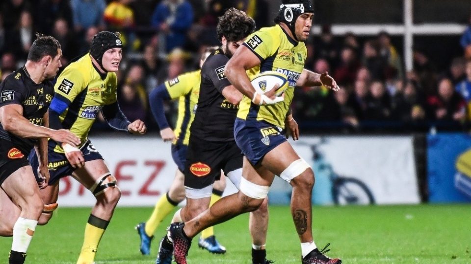 Sebastien Vahaamahina of Clermont during the Top 14 match between Clermont Auvergne and La Rochelle on May 6, 2017 in Clermont-Ferrand, France. (Photo by Anthony Dibon/Icon Sport)