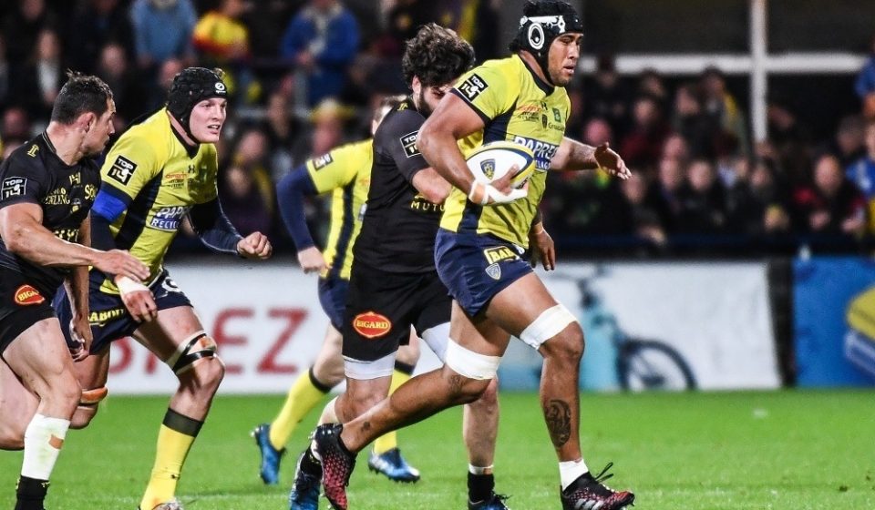 Sebastien Vahaamahina of Clermont during the Top 14 match between Clermont Auvergne and La Rochelle on May 6, 2017 in Clermont-Ferrand, France. (Photo by Anthony Dibon/Icon Sport)
