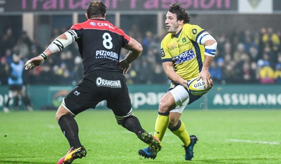 Remi Lamerat of Clermont during the Top 14 match between Clermont Auvergne and RC Toulon on January 8, 2017 in Clermont-Ferrand, France. (Photo by Anthony Dibon/Icon Sport)