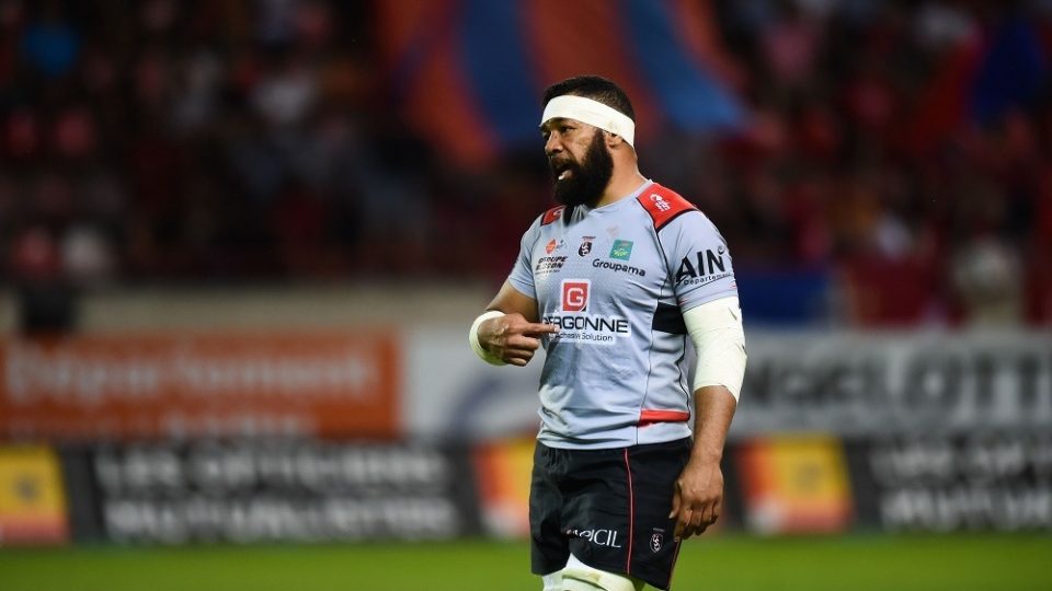 Viliami Ma Afu of oyonnax during the French Pro D2 match between Beziers and Oyonnax on 02 September 2016, France.