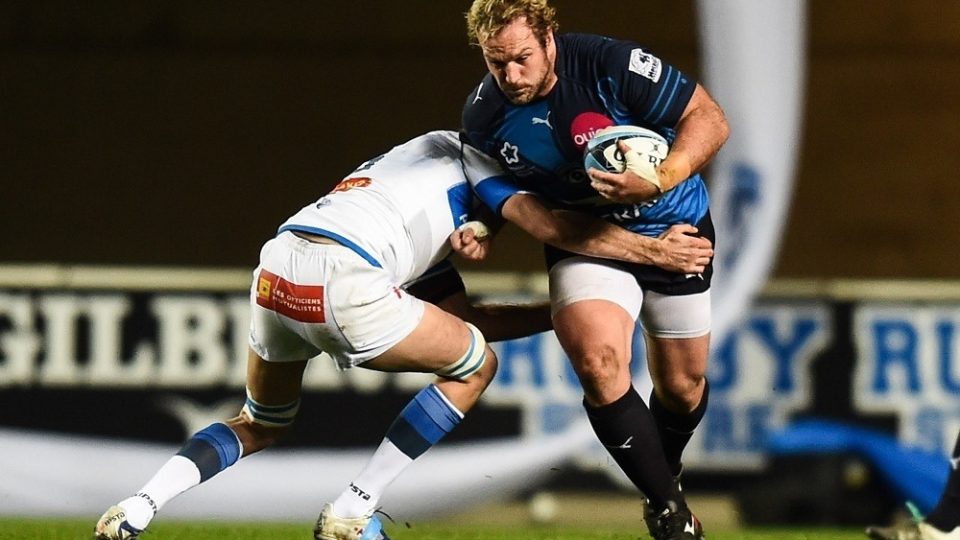 Jannie Du Plessis of Montpellier during the French Top 14 rugby union match between Montpellier v Castres at Stade des Alpes on March 5, 2016 in Montpellier, France.