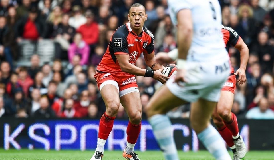Gael Fickou of Toulouse during the French Top 14 rugby union match between Toulouse v Racing 92 at Stade Ernest Wallon on April 17, 2016 in Toulouse, France. (Photo by Alexandre Dimou / Icon Sport)