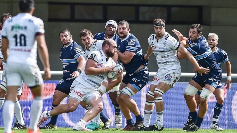 Lucas Pointud of Brive during the Top 14 match between Montpellier and Brive at Altrad Stadium on September 25, 2016 in Montpellier, France. (Photo by Alexandre Dimou/Icon Sport )