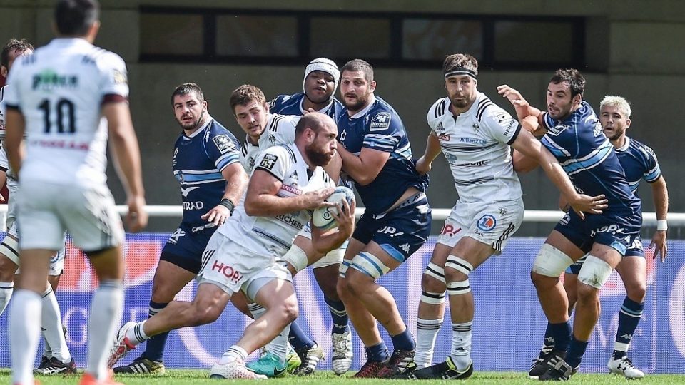 Lucas Pointud of Brive during the Top 14 match between Montpellier and Brive at Altrad Stadium on September 25, 2016 in Montpellier, France. (Photo by Alexandre Dimou/Icon Sport )