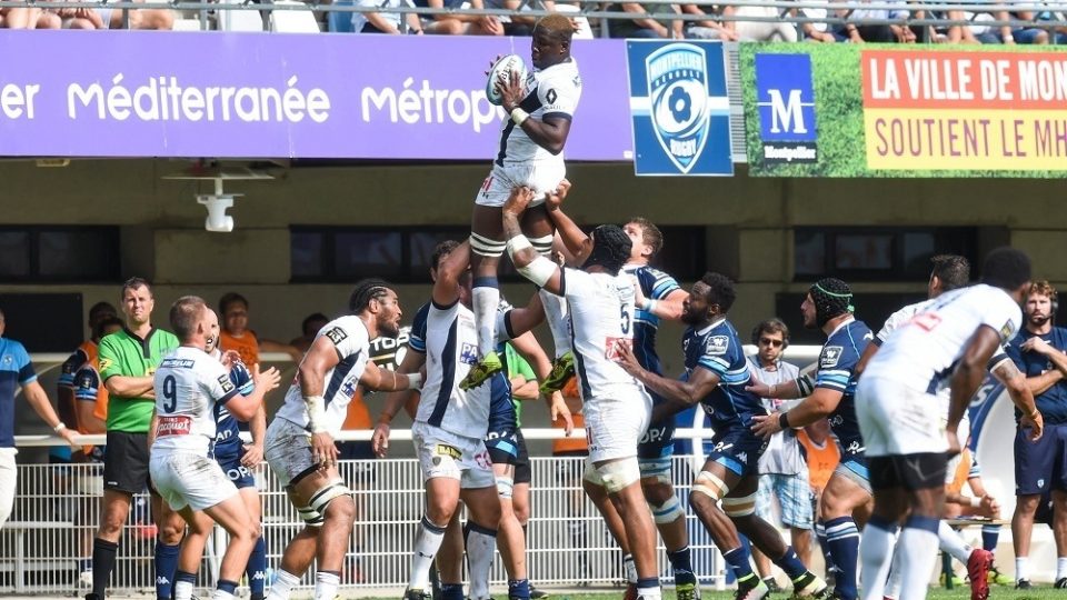 Judicael Cancoriet of Clermont during the French Top 14 between Montpellier and Clermont  at Altrad Stadium on August 28, 2016 in Montpellier, France. (Photo by Alexandre Dimou/Icon Sport)