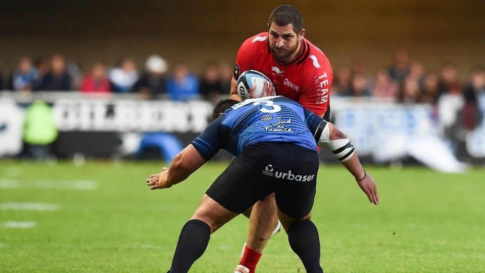 Konstantine Mikautadze of Toulon during the rugby Top 14 match between Montpelier and RC Toulon on May 29, 2016 in Montpellier, France. (Photo by Alexandre Dimou/Icon Sport)