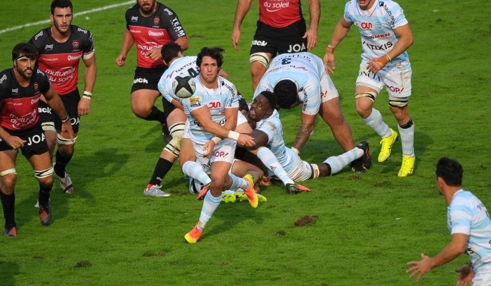 Maxime Machenaud of Racing 92 during the Top 14 rugby match between Racing 92 and RC Toulon on September 18, 2016 in Colombes, France. ( Photo by Andre Ferreira / Icon Sport )