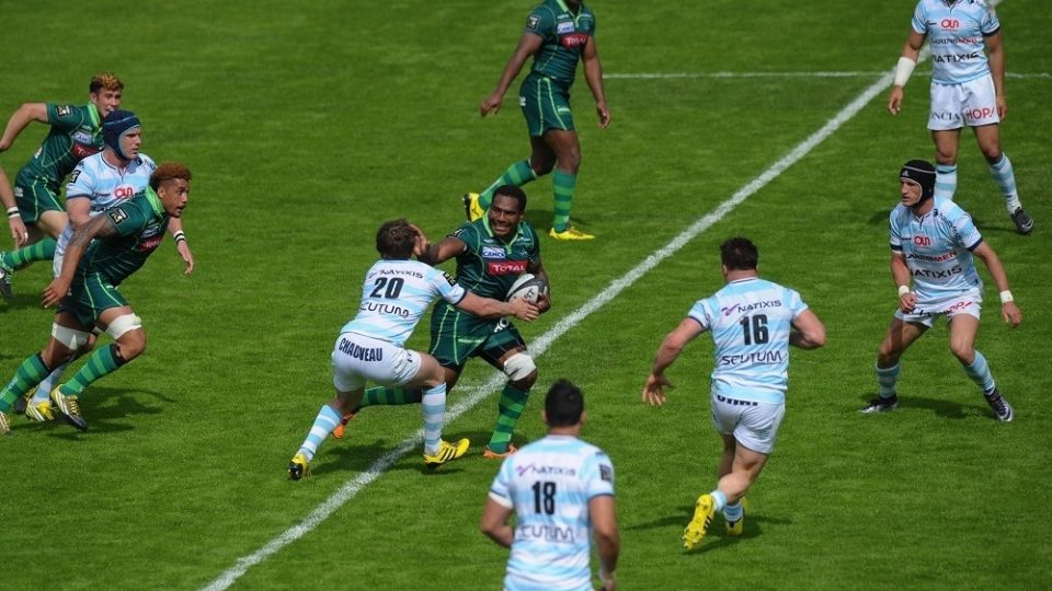Mosese Ratuvou of Pau during the French Top 14 rugby union match between Racing 92 v Pau at Stade Yves Du Manoir on May 21, 2016 in Paris, France. ( Photo by Andre Ferreira / Icon Sport )