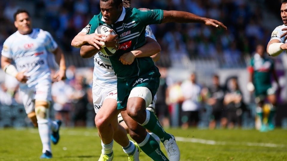 Watisoni Votu of Pau during the Top 14 match between Racing 92 and Section Paloise Pau on April 9, 2017 in Colombes, France. (Photo by Johnny Fidelin/Icon Sport)