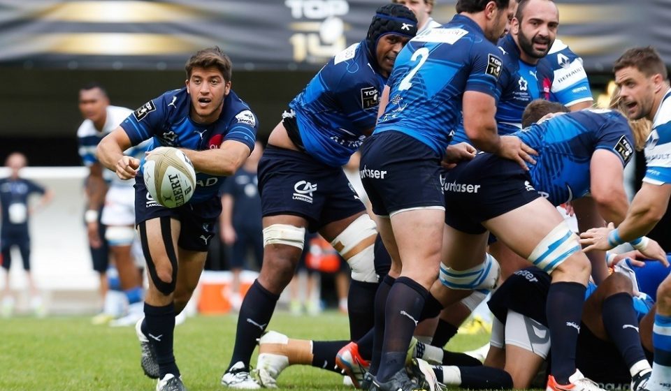 Demetri Catrakilis of Montpellier  during the Top 14 Play-off between Montpellier and Castres on June 12, 2016 in Montpellier, France.