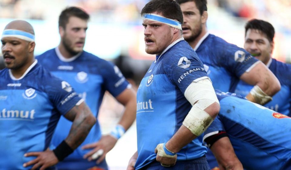 Antoine Tichit during the Top 14 match between Castres and Toulon on November 19th 2016 in Castres