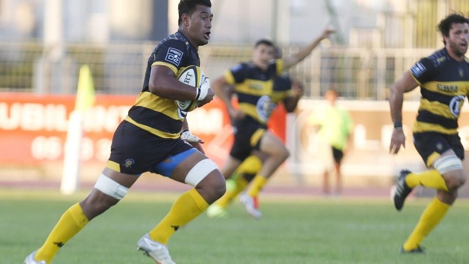 Daniel Faleafa  during the French Pro D2 match between Albi and Carcassonne on 26th August, 2016. France.