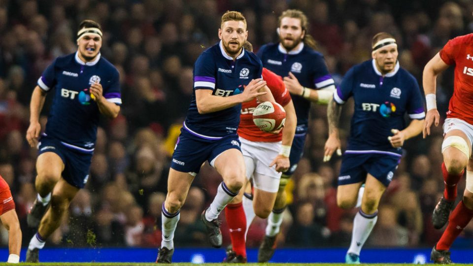 Scotlands Finn Russell during the Six Nations Championship match at the Principality Stadium, Cardiff. Picture date 3rd February 2018. Photo : Craig Watson / Pa Images / Icon Sport