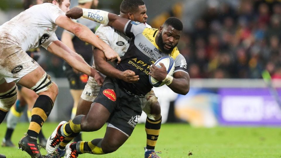Dany Priso of La Rochelle during the European Champions Cup match between La Rochelle and London Wasps on December 10, 2017 in La Rochelle, France. (Photo by Manuel Blondeau/Icon Sport)