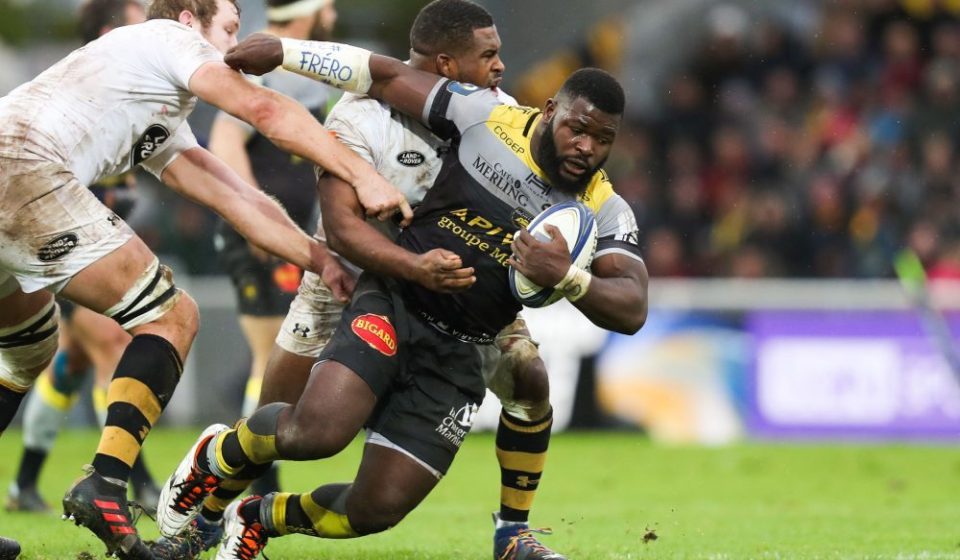 Dany Priso of La Rochelle during the European Champions Cup match between La Rochelle and London Wasps on December 10, 2017 in La Rochelle, France. (Photo by Manuel Blondeau/Icon Sport)