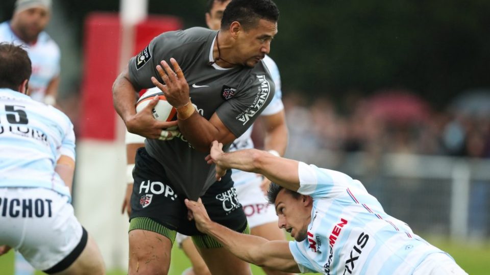 Paul Perez of Toulouse  during the pre-season match between Stade Toulousain Toulouse and Racing 92 at  on August 18, 2017 in Lannemezan, France. (Photo by Manuel Blondeau/Icon Sport)