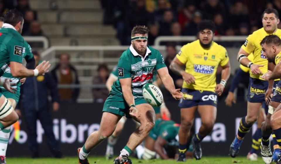 Quentin Lespiaucq of Pau  during the Top 14 match between Pau and Clermont on December 23, 2017 in Pau, France. (Photo by Manuel Blondeau/Icon Sport)