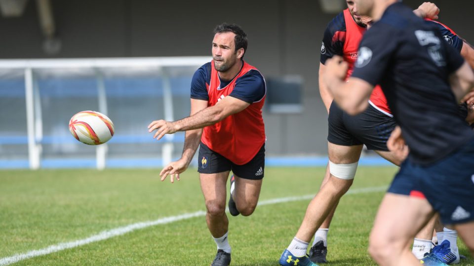 Morgan Parra of France during the French Rugby Training Session on May 9, 2018 in Marcoussis, France. (Photo by Anthony Dibon/Icon Sport)