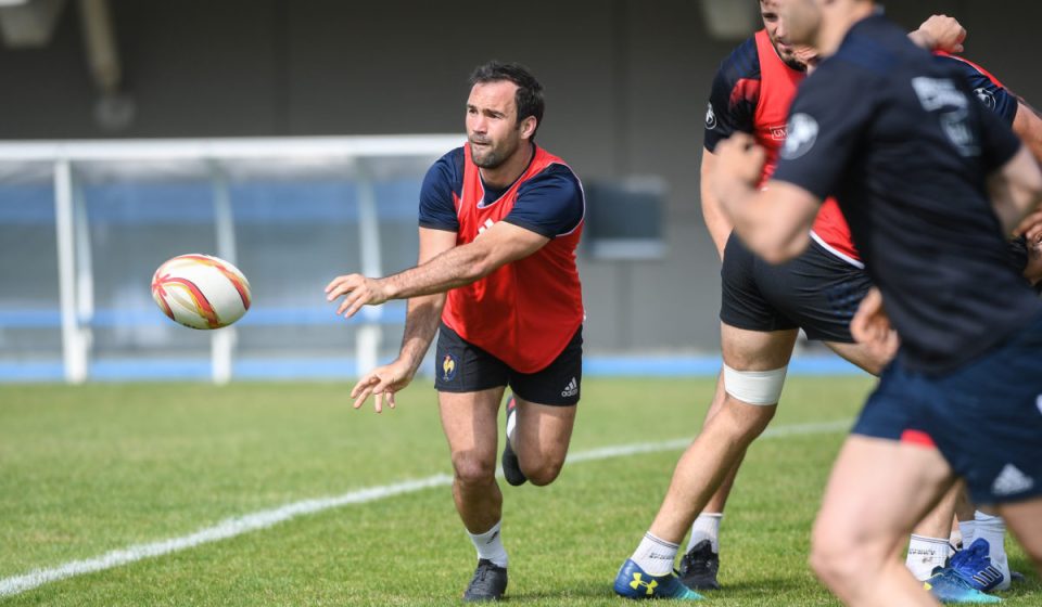 Morgan Parra of France during the French Rugby Training Session on May 9, 2018 in Marcoussis, France. (Photo by Anthony Dibon/Icon Sport)