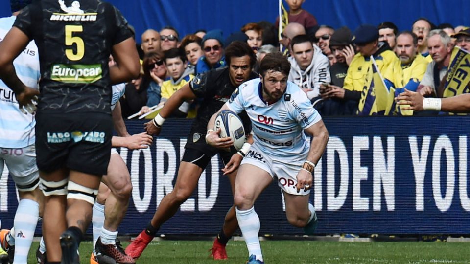 Marc Andreu of Racing during the Champions Cup match between ASM Clermont and Racing 92 on April 1, 2018 in Clermont, France. (Photo by Alexandre Dimou/Icon Sport)