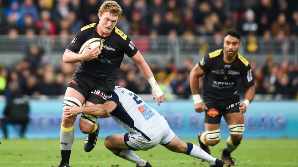 Thomas Jolmes of La Rochelle during the Top 14 match between La Rochelle and Montpellier on December 2, 2017 in La Rochelle, France. (Photo by Alexandre Dimou/Icon Sport)