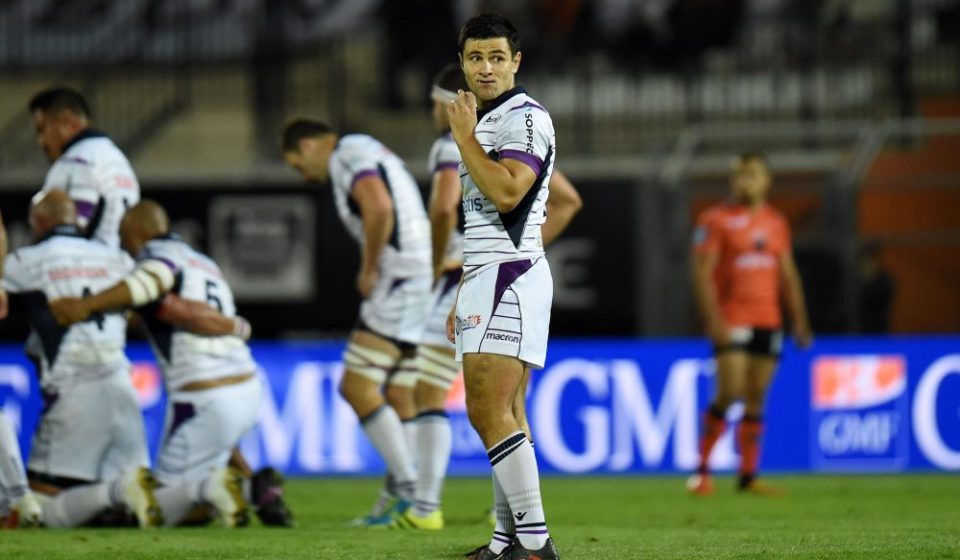 Lucas Meret of Soyaux Angouleme during the Pro D2 match between Narbonne and Soyaux Angouleme on October 13, 2017 in Narbonne, France. (Photo by Alexandre Dimou/Icon Sport)