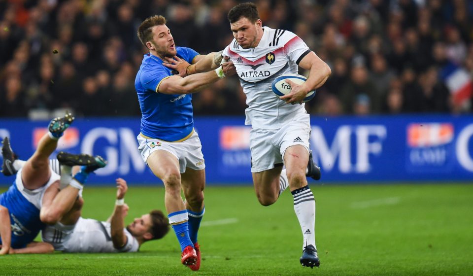 Remy Grosso of France during the NatWest Six Nations match between France and Italy at Stade Velodrome on February 23, 2018 in Marseille, France. (Photo by Alexandre Dimou/Icon Sport)