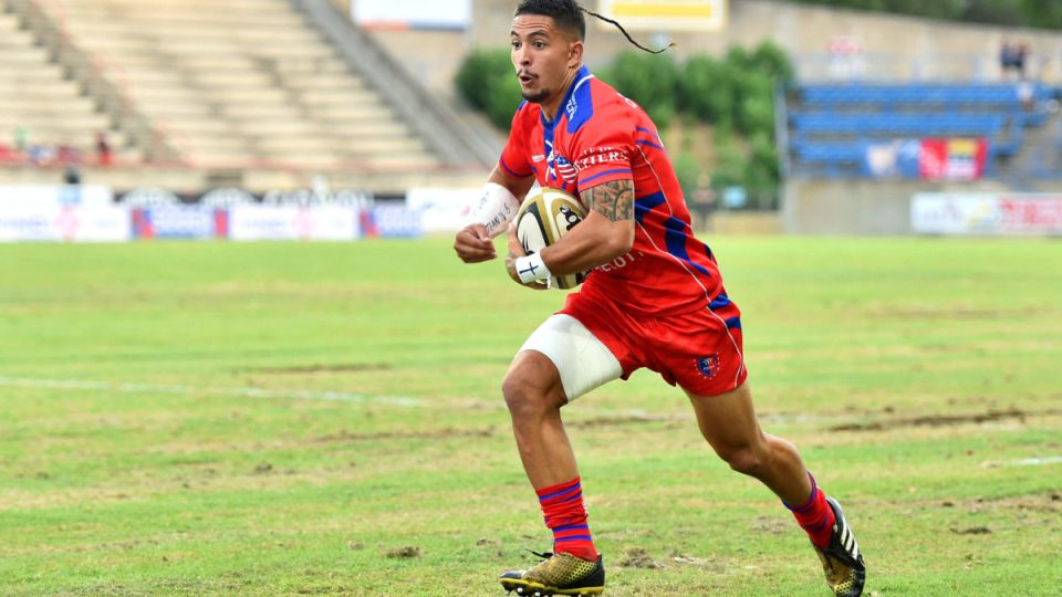Romeo Ballu of Beziers during Pro D2 match between Beziers and Massy on August 23, 2018 in Beziers, France. (Photo by Alexandre Dimou/Icon Sport)