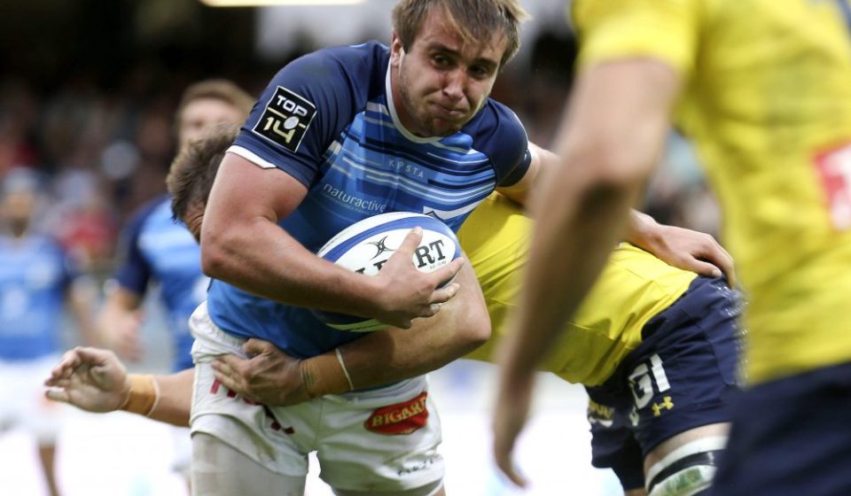Anthony Jelonch of Castres during the Top 14 match between Castres and Clermont on October 1, 2017 in Castres, France. (Photo by Laurent Frezouls/Icon Sport)