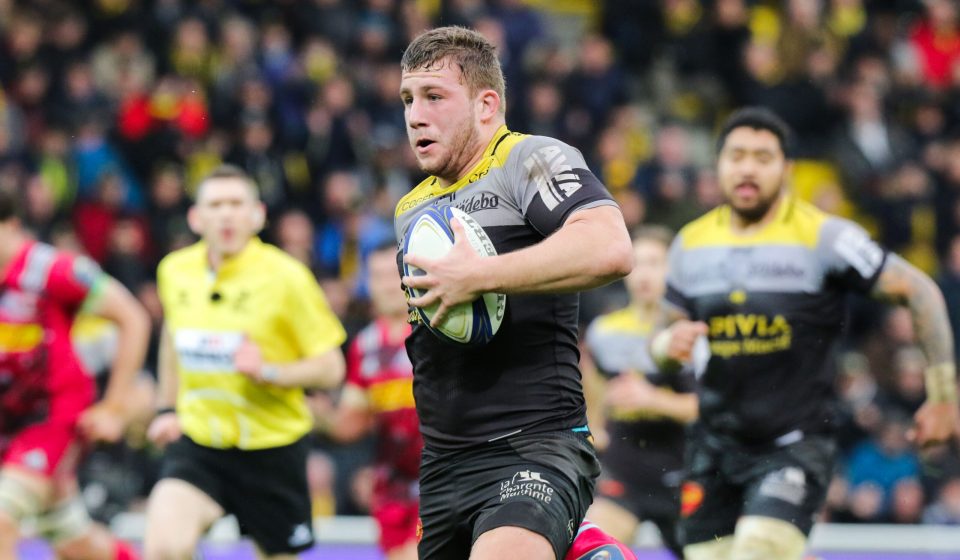 Pierre Bourgarit of La Rochelle during the Champions Cup match between La Rochelle and Harlequins on January 21, 2018 in La Rochelle, France. (Photo by Eddy Lemaistre/Icon Sport)