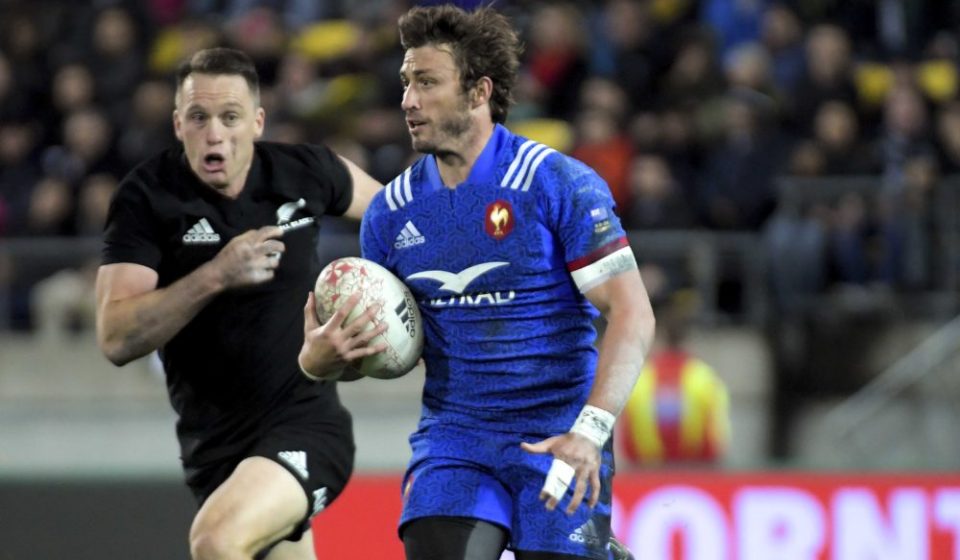 NZ's Ben Smith chases France's Maxime Medard during the Steinlager Series international rugby match between the New Zealand All Blacks and France at Westpac Stadium in Wellington, New Zealand on Saturday, 16 June 2018. Photo: Dave Lintott / Icon Sport
