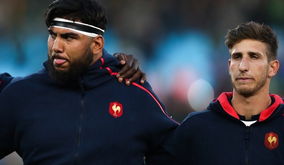 Mohamed Boughanmi and Vincent Rattez of France during the international test match between South Africa and France  at Loftus Versfeld Stadium on June 10, 2017 in Pretoria, South Africa. (Photo by SHSport /Icon Sport)