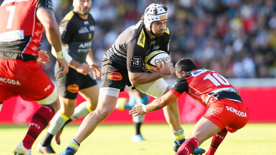 Kevin Gourdon of La Rochelle during the Top 14 match between Stade Rochelais and Oyonnax Rugby at  La Rochelle on September 23, 2017 in , France. (Photo by Vincent Michel/Icon Sport)