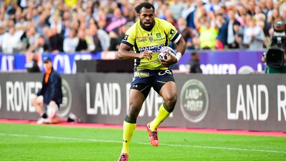 Alivereti Raka of Clermont runs in a try during the Top 14 Final between RC Toulon and Clermont Auvergne  at Stade de France on June 4, 2017 in Paris, France. (Photo by Dave Winter/Icon Sport)