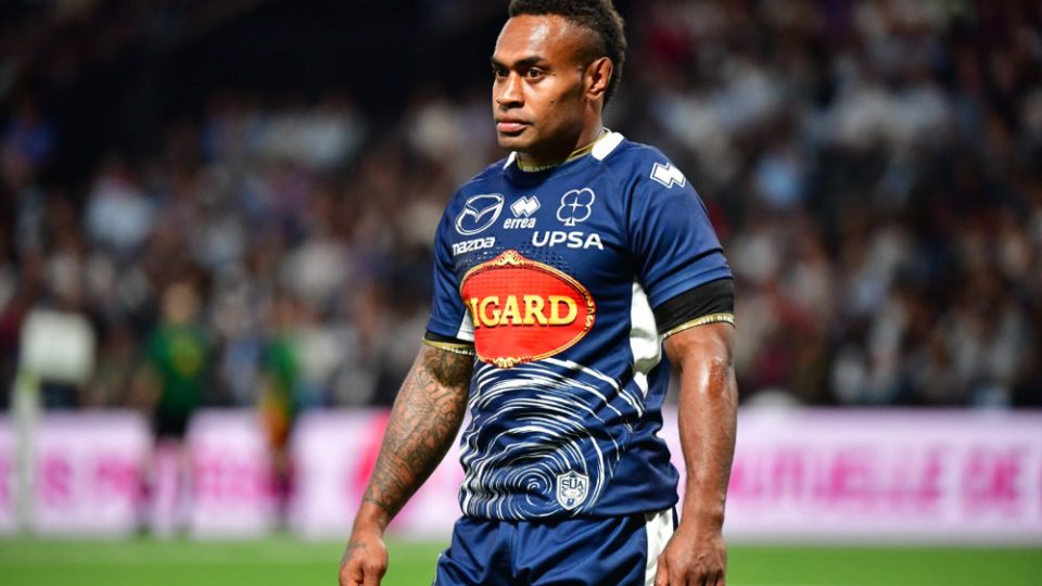 Benito Masilevu of Agen during the Top 14 match between Racing 92 and SU Agen at the Paris La Defense Arena on September 8, 2018 in Nanterre, France. (Photo by Dave Winter/Icon Sport)