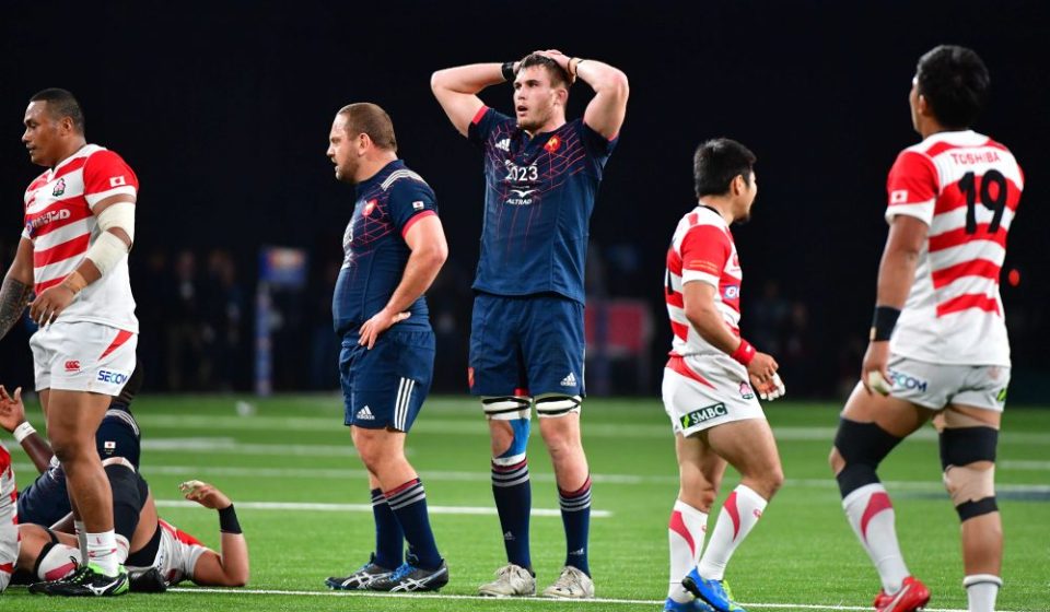 Disappointment for Paul Jedrasiak and France as they can only manage to draw the test match between France and Japan at U Arena on November 25, 2017 in Nanterre, France. (Photo by Dave Winter/Icon Sport)