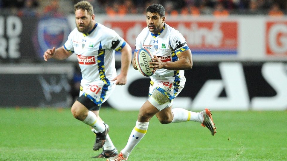 Wesley FOFANA of Clermont during the French Top 14 rugby union match between Grenoble v Clermont at Stade des Alpes on March 4, 2016 in Grenoble, France.