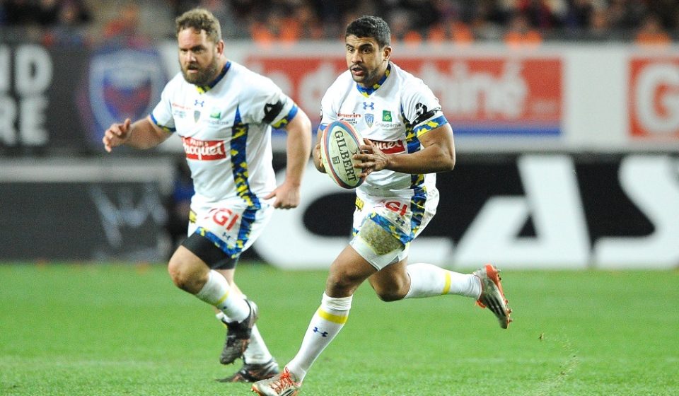 Wesley FOFANA of Clermont during the French Top 14 rugby union match between Grenoble v Clermont at Stade des Alpes on March 4, 2016 in Grenoble, France.