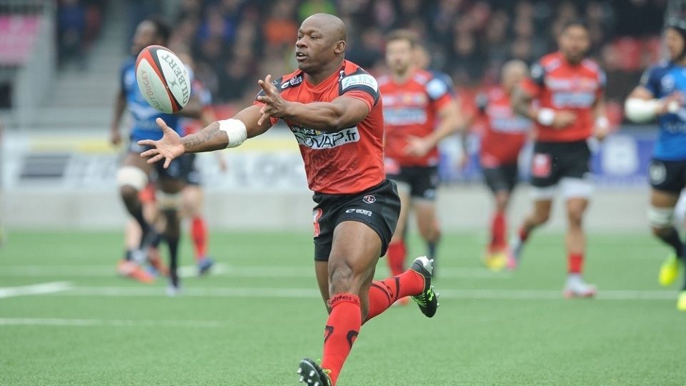 Silvere TIAN of Oyonnax during the French Top 14 rugby union match between Oyonnax v Montpellier at Stade Charles Mathon on March 13, 2016 in Oyonnax, France.