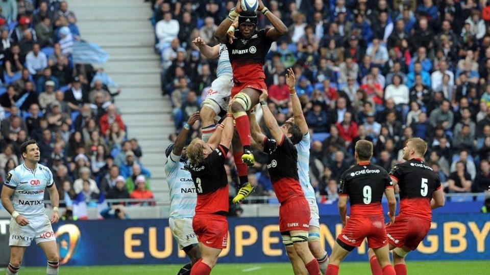(c ) Maro ITOJE of Saracens during the final on the European Rugby Champions Cup match between Racing 92 and Saracens at Stade des Lumieres on May 14, 2016 in Decines-Charpieu, France. (Photo by Jean Paul Thomas/Icon Sport)