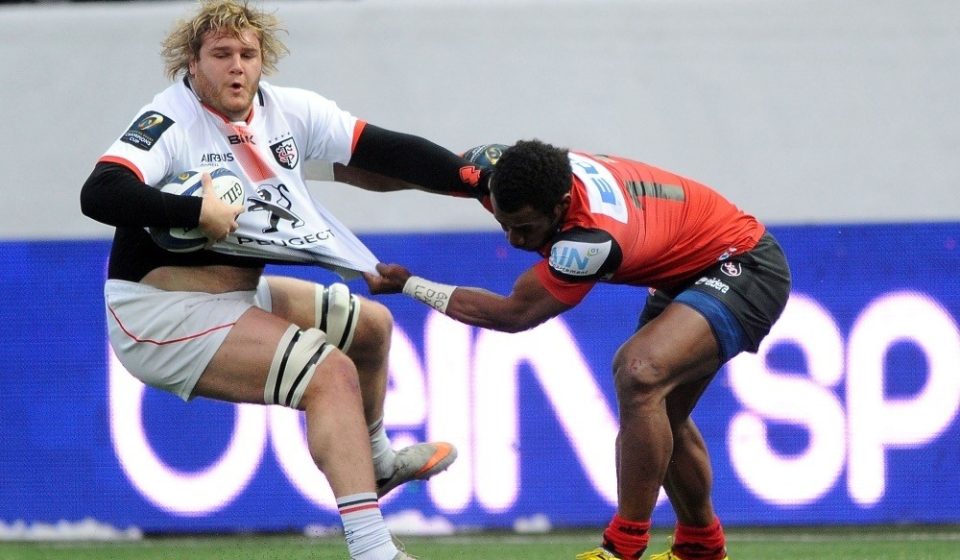 Gilian GALAN / Uwanakoro TAWALO - 16.01.2016 -  Oyonnax / Stade Toulousain - Champions Cup
