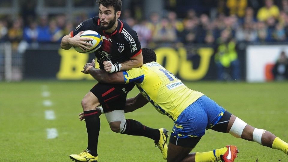 Alexis PALISSON of Toulouse during the French Top 14 rugby union match between Clermont and Stade Toulousain ( Toulouse ) on March 20, 2016 in Clermont-Ferrand, France.