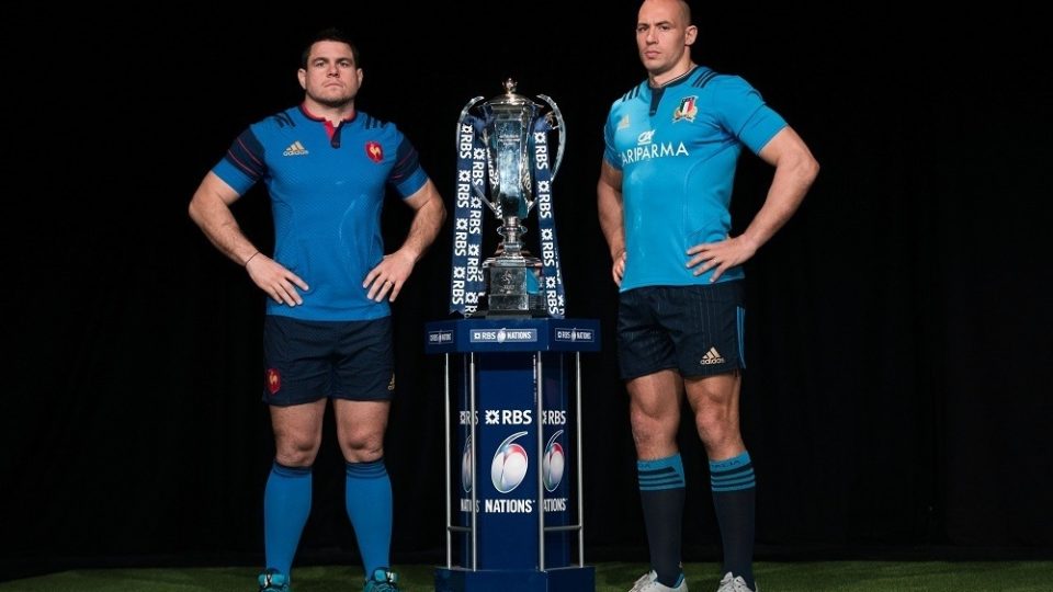 Guilhem Guirado / Sergio Parisse - 27.01.2016 - Presentation Tournoi des Six Nations