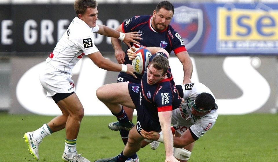 Dylan HAYES during the Top 14 match between Grenoble and Pau  on September 24, 2016 in Grenoble, France. (Photo by Jacq Robert / Icon Sport)