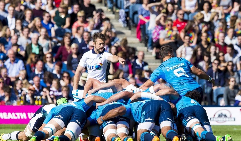 Greig Laidlaw - 29.08.2015 - Ecosse / Italie - Match de preparation a la Coupe du Monde -Edimbourg