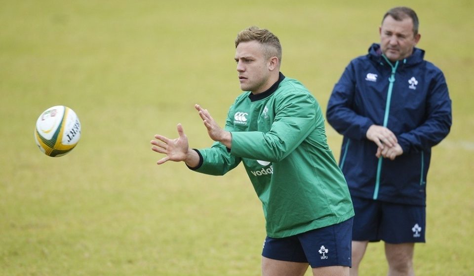 14 June 2016; Ian Madigan of Ireland during squad training at St David Marist School in Sandton, Johannesburg, South Africa. Photo by Brendan Moran / Sportsfile / Icon Sport