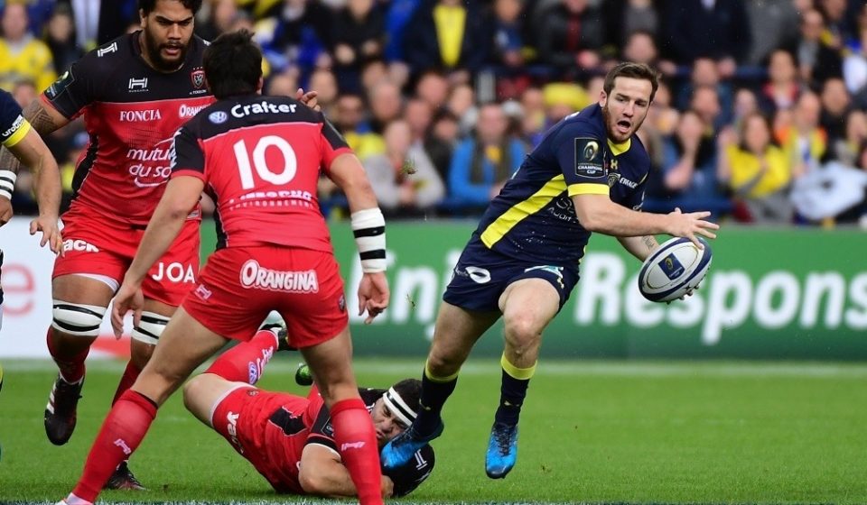 Camille Lopez of Clermont during the European Champions Cup quarter final match between Clermont and Toulon at Stade Marcel Michelin on April 2, 2017 in Clermont-Ferrand, France. (Photo by Dave Winter/Icon Sport)