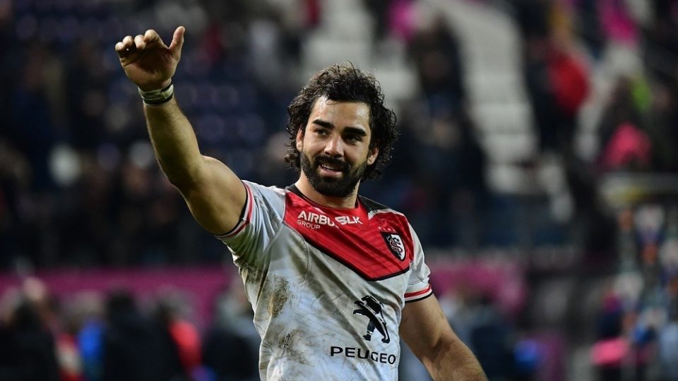 Joy for two try hero Yoann Huget of Toulouse as his side win the Top 14 match between Stade Francais and Stade Toulousain on January 8, 2017 in Paris, France. (Photo by Dave Winter/Icon Sport)
